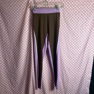 OFFLINE by Aerie Real Me High Waisted Leggings‎ Size S/P Brown Purple Colorblock